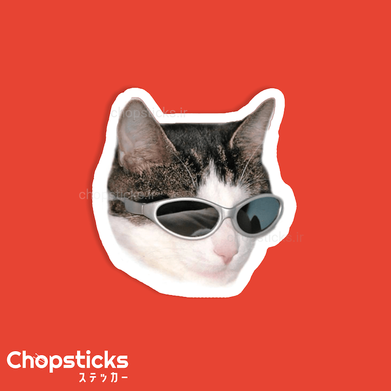 استیکر classy cat