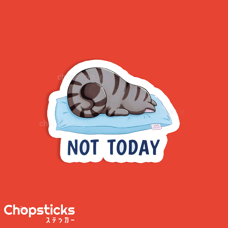استیکر not today