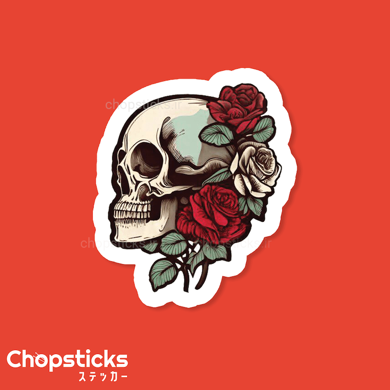 استیکر cute skull