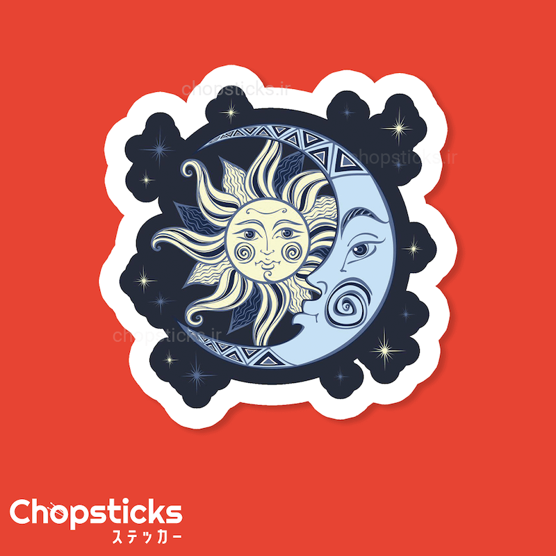 استیکر sun & moon