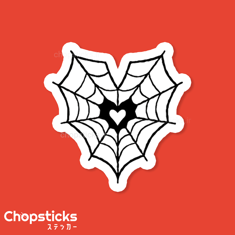 استیکر Heart Spider