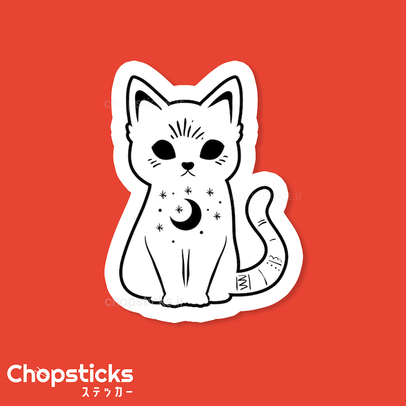 استیکر cute cat