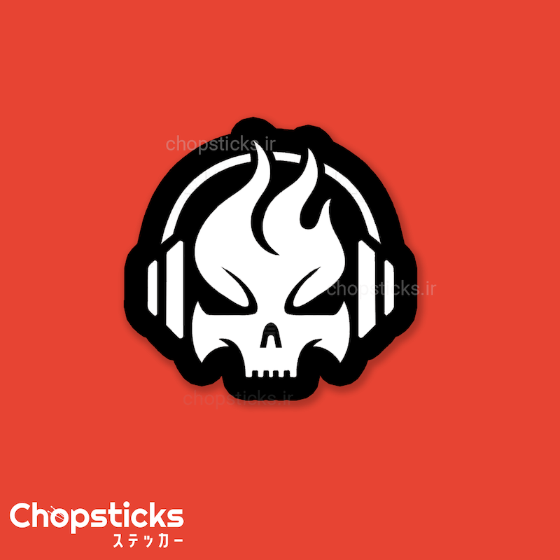 استیکر sound skull