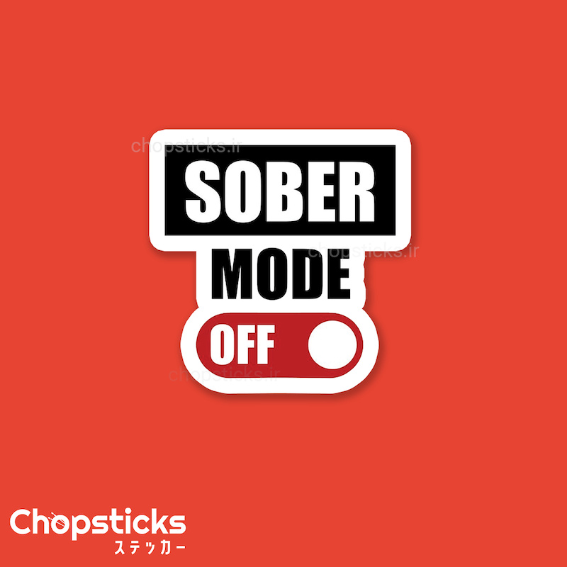 استیکر I'm not sober
