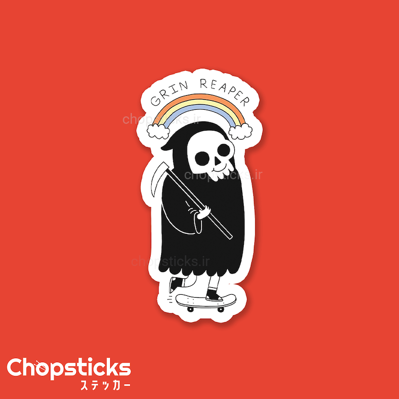 استیکر grin reaper