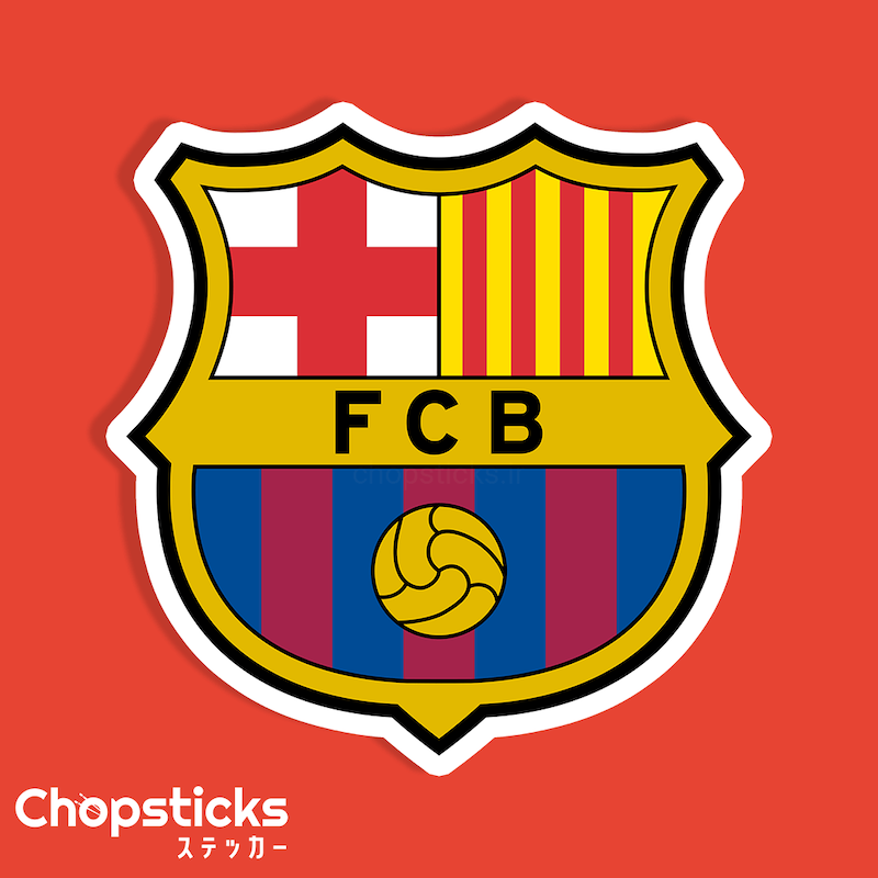 استیکر  barcelona