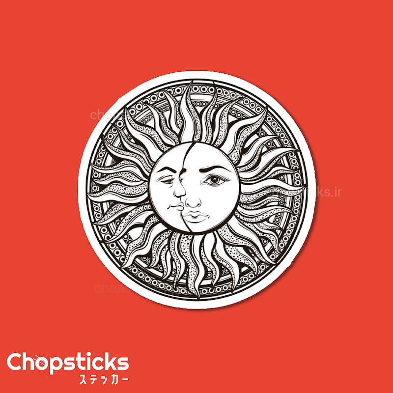 استیکر sun & moon