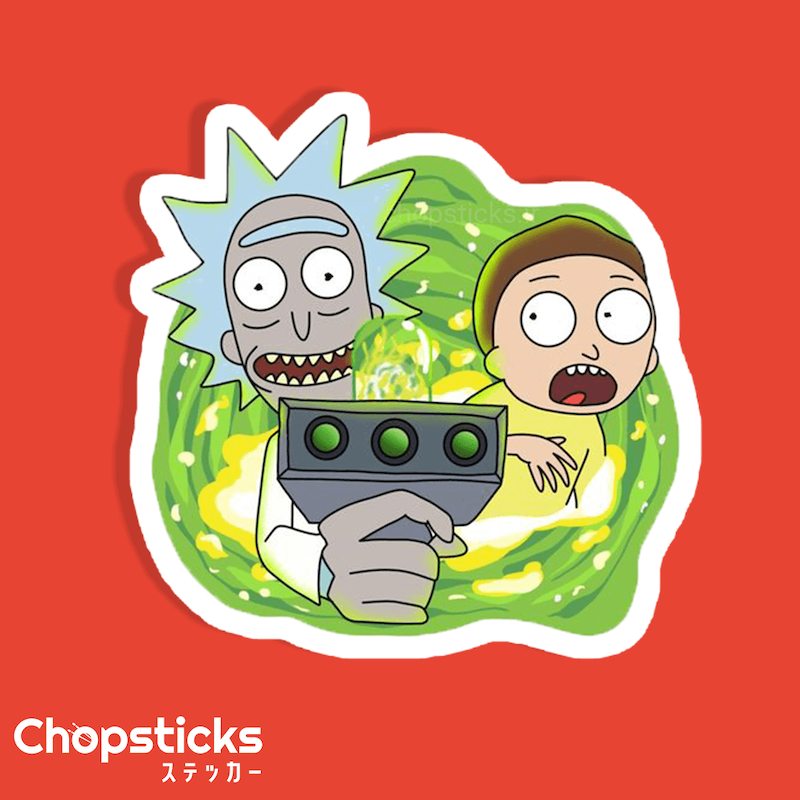 استیکر rick & morty