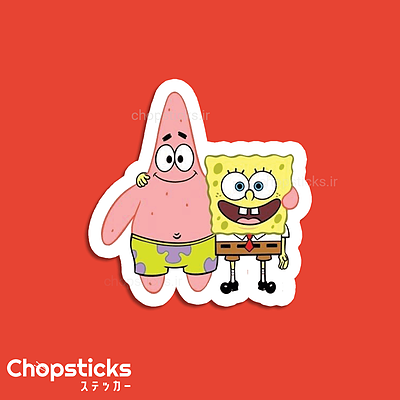 استیکر spongebob & patrick