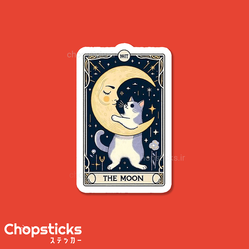 استیکر cat moon