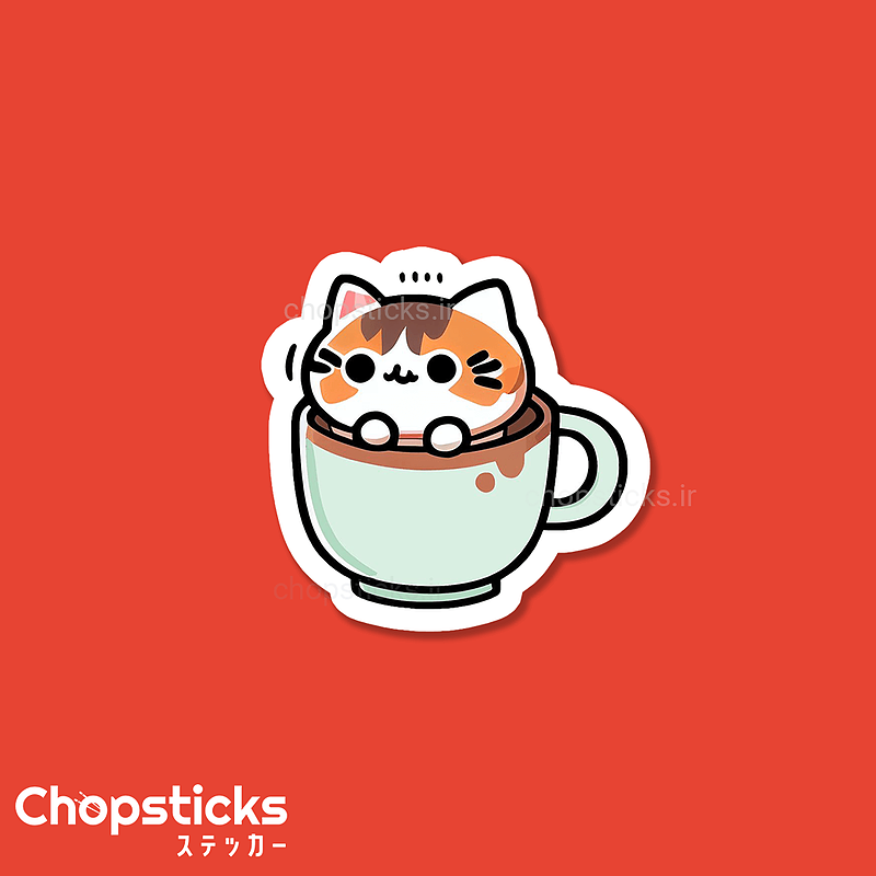 استیکر cupcat