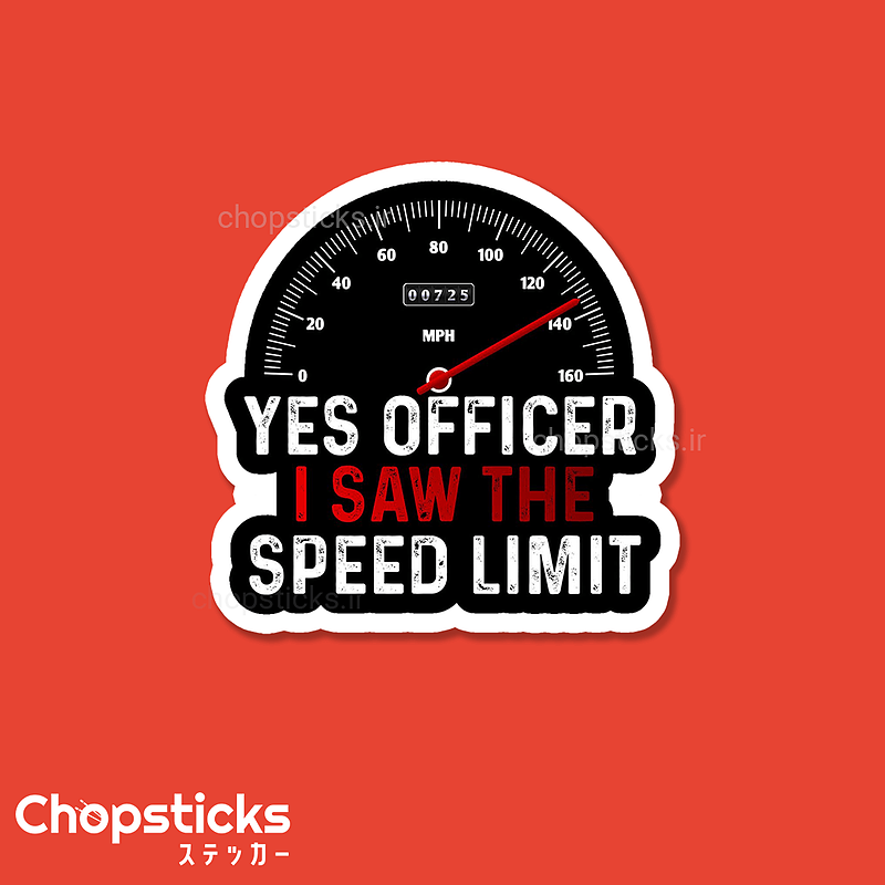 استیکر speed limit