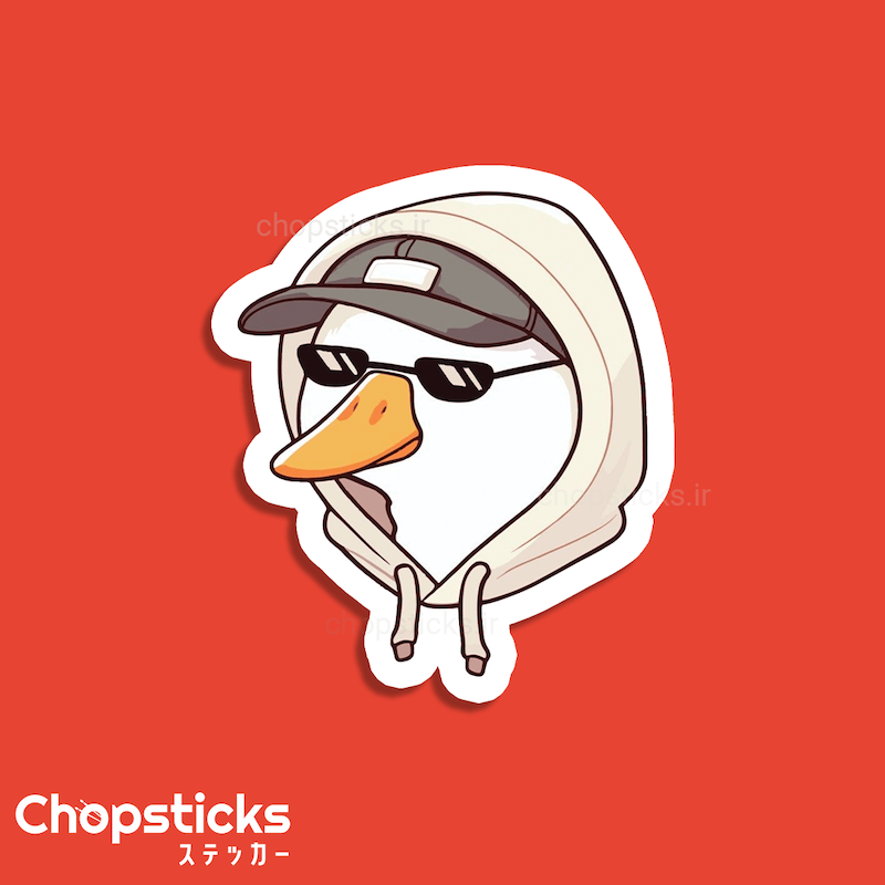 استیکر hot duck