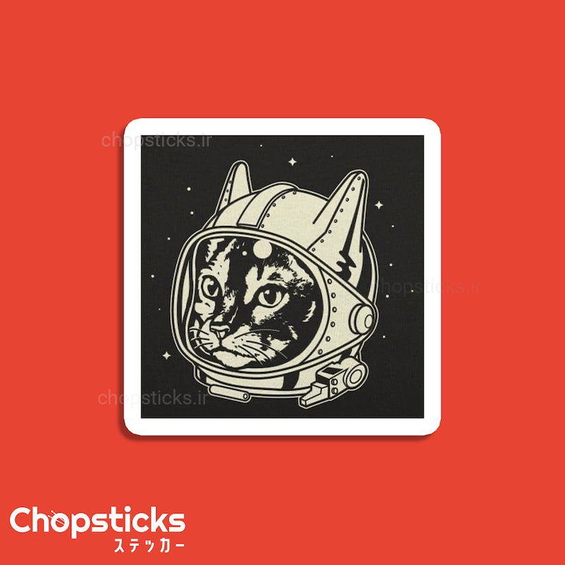 استیکر space cat