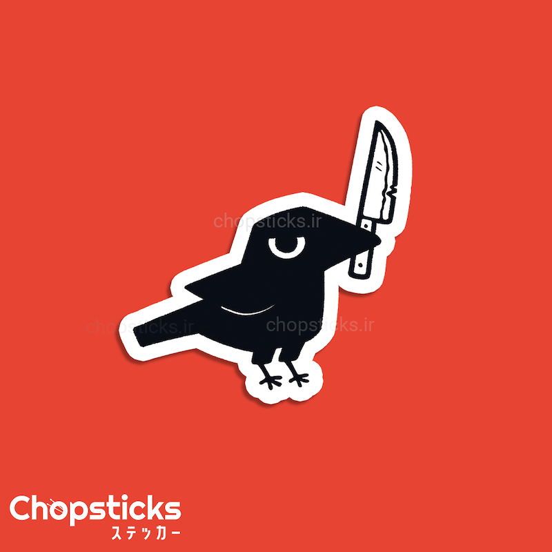 استیکر Angry Crow