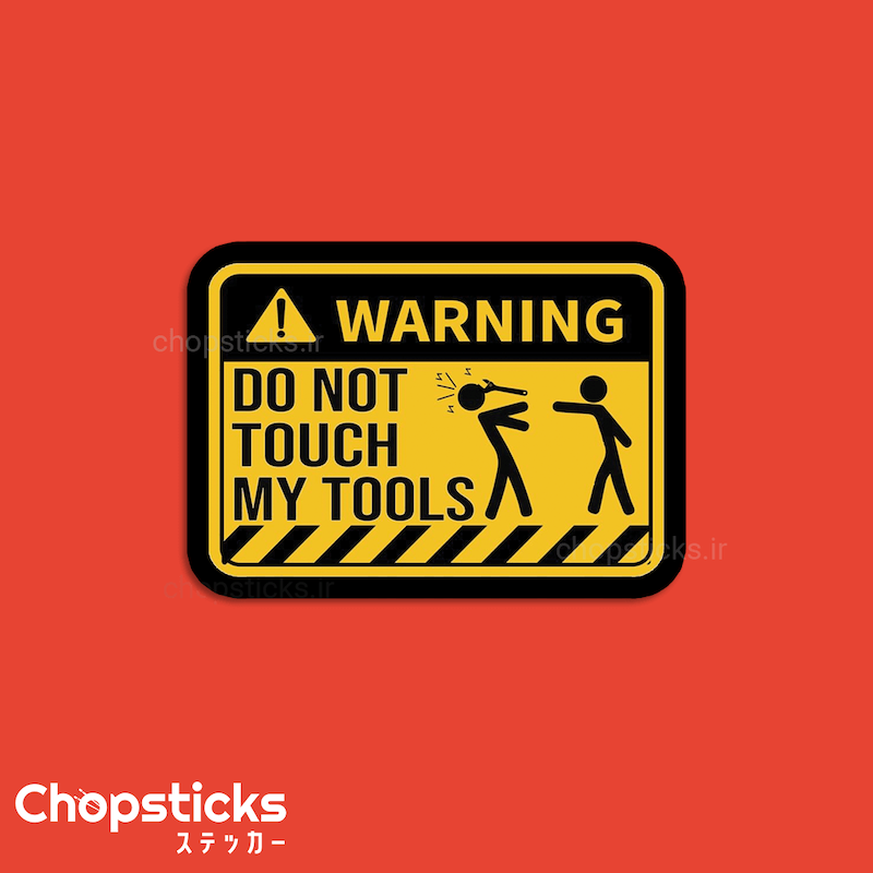 استیکر Warning