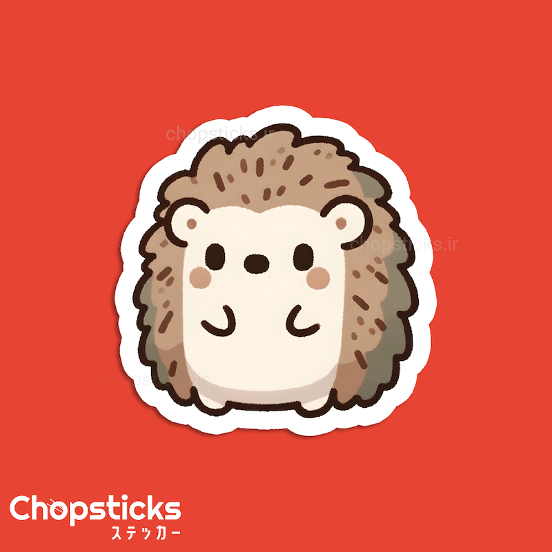 استیکر cute Hedgehog