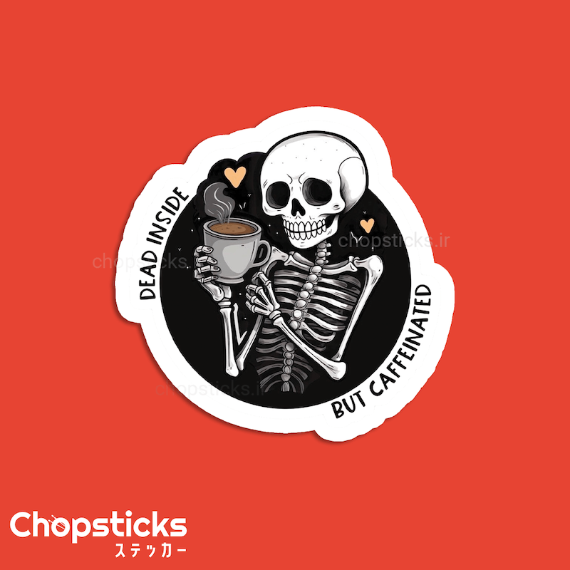استیکر Coffeeholic 