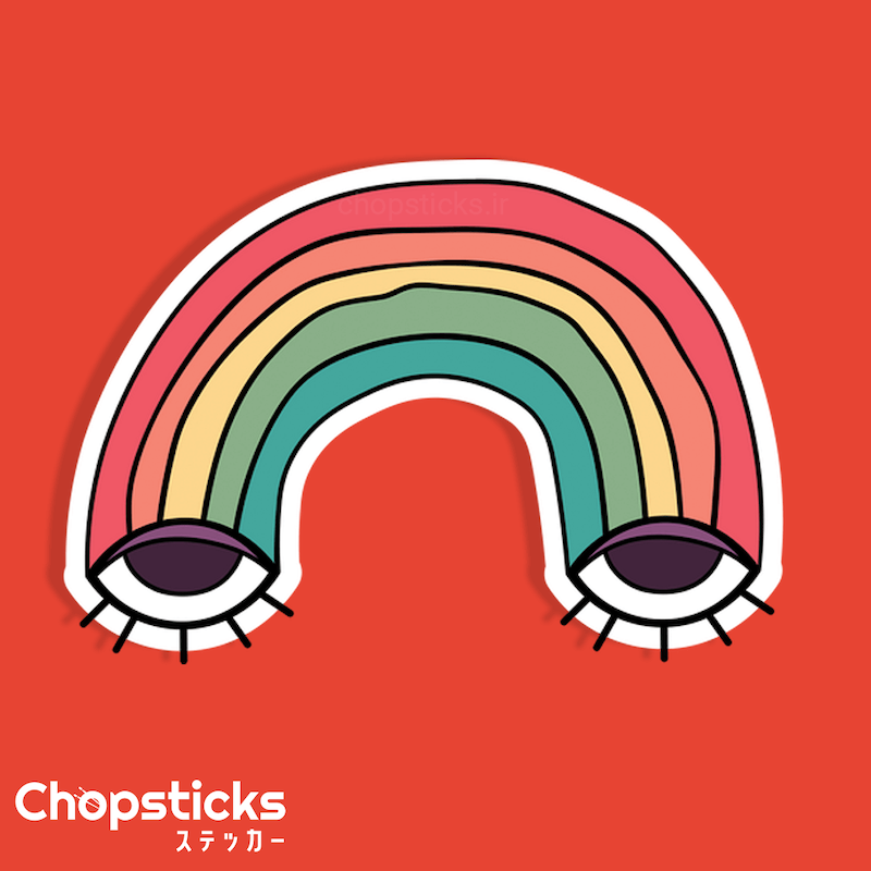 استیکر rainbow