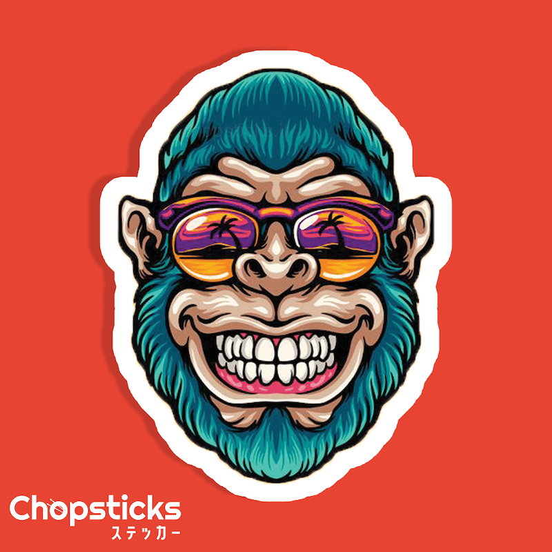 استیکر cool monkey