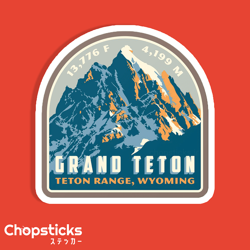 استیکر grand teton