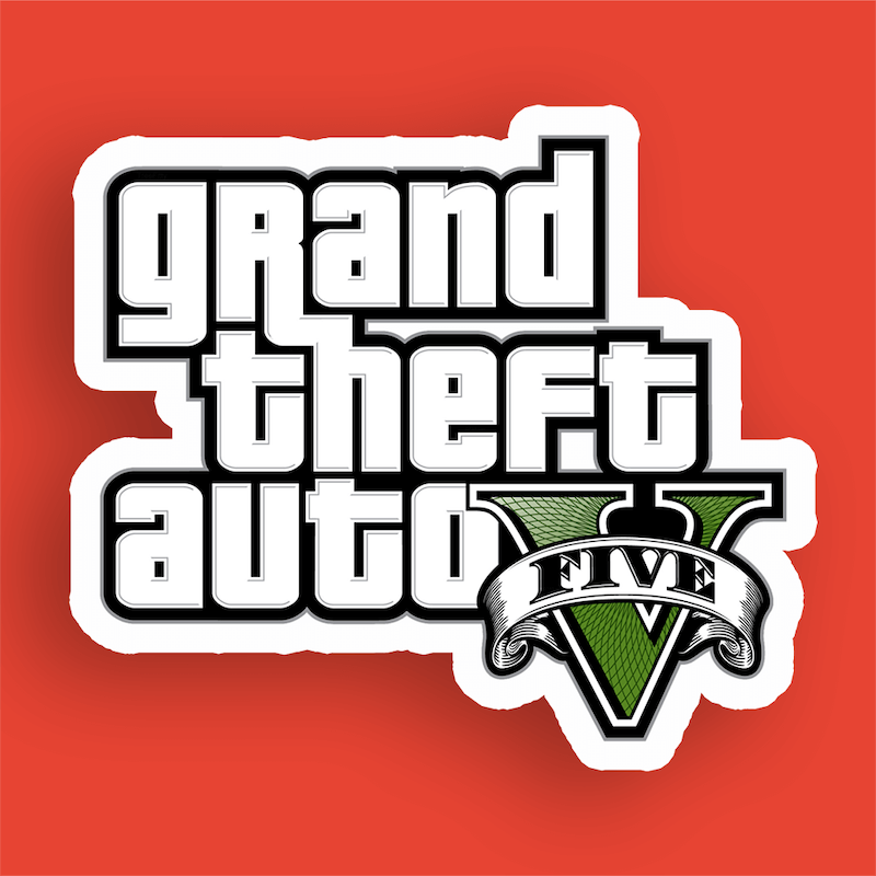استیکر grand theft auto v  GTA