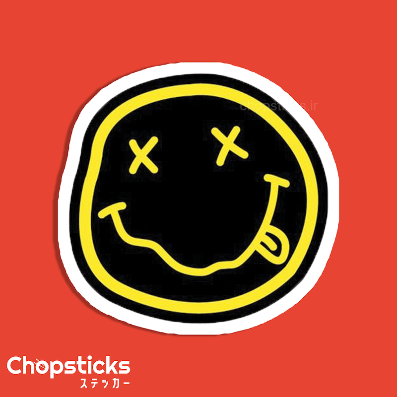 استیکر Nirvana Smiley Vinyl