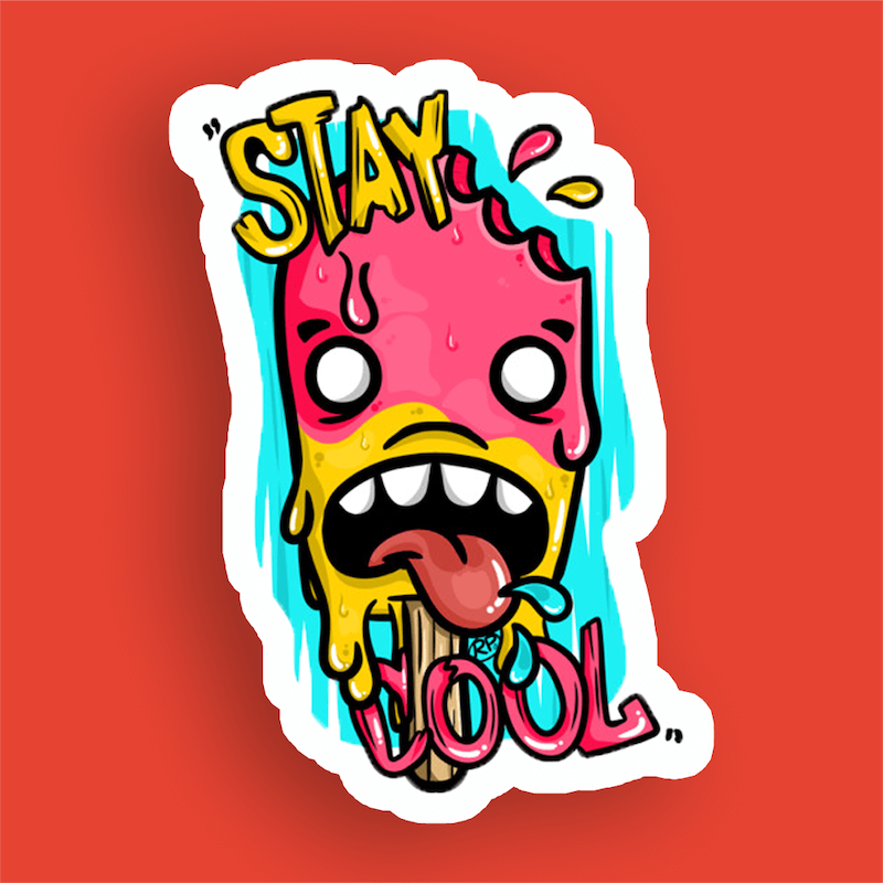 استیکر stay cool