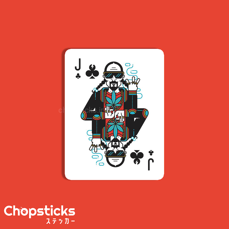 استیکر snoop jack of clubs