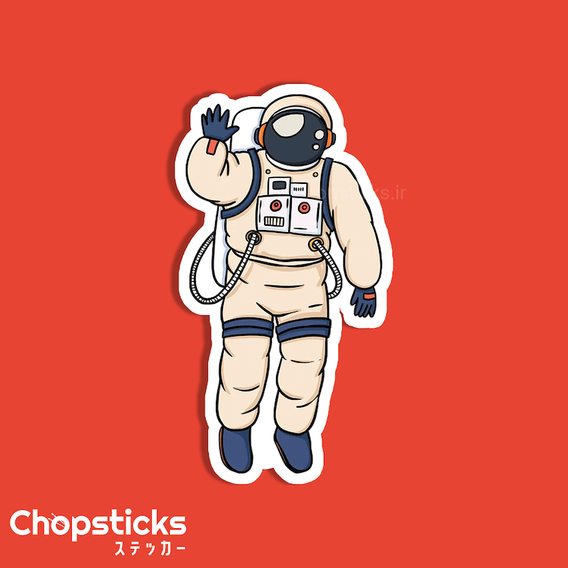 استیکر Astronaut in space