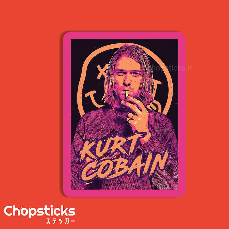 استیکر curt cobain