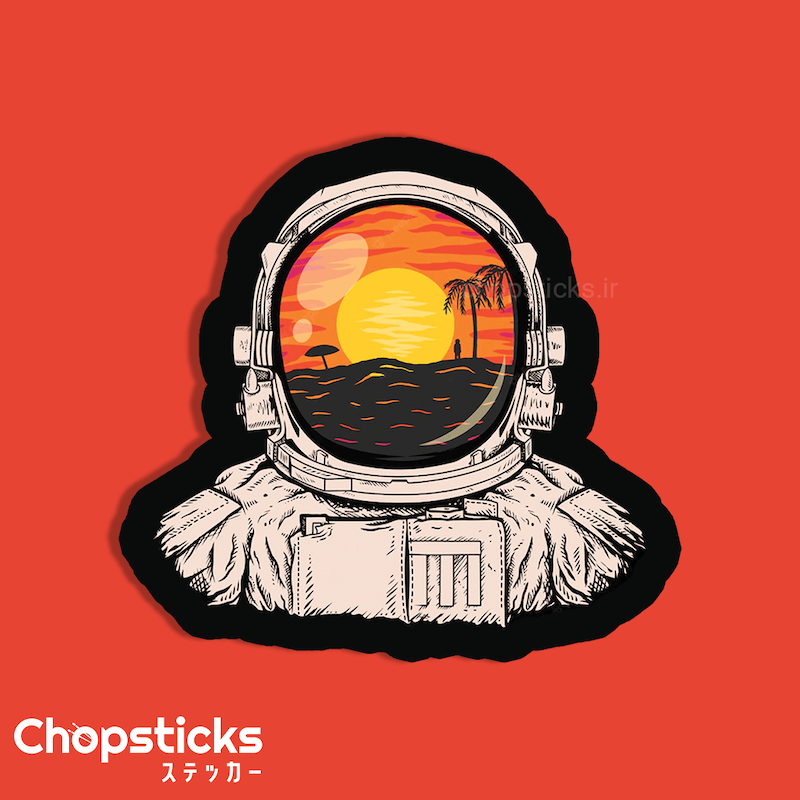 استیکر astronaut