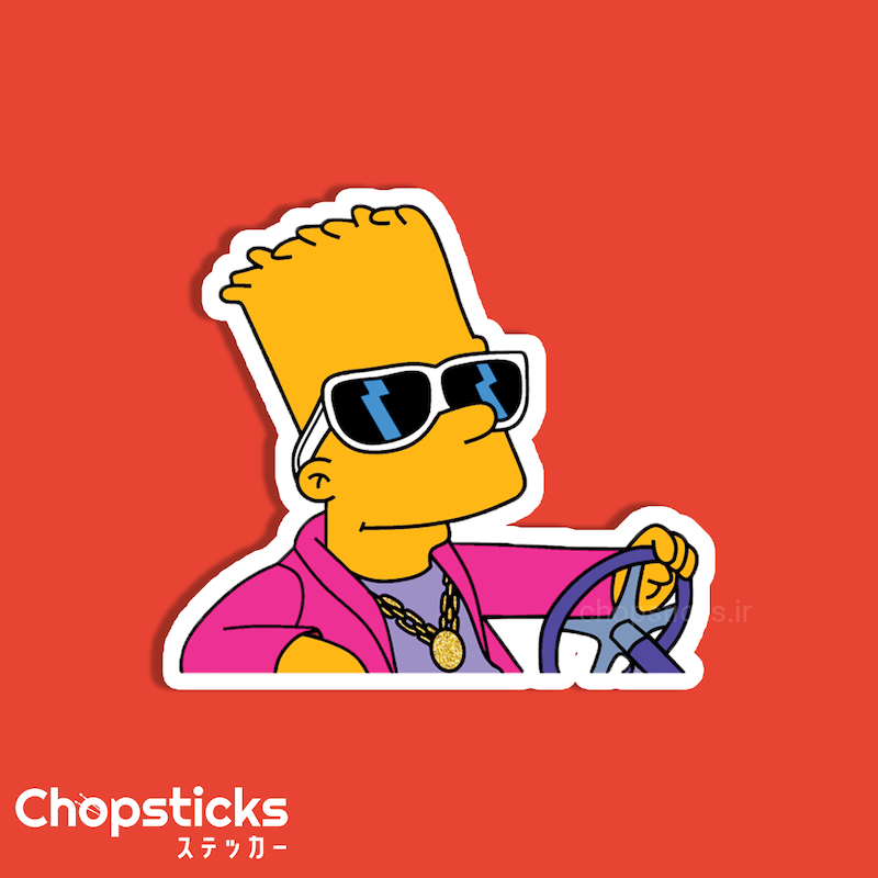 استیکر Bart Simpson