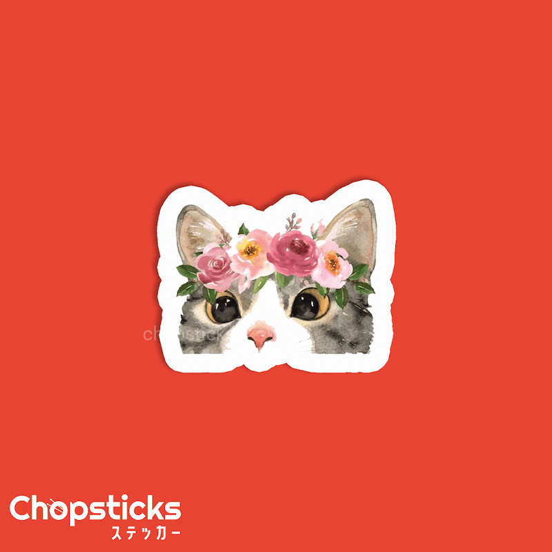استیکر so f*cking cute cat