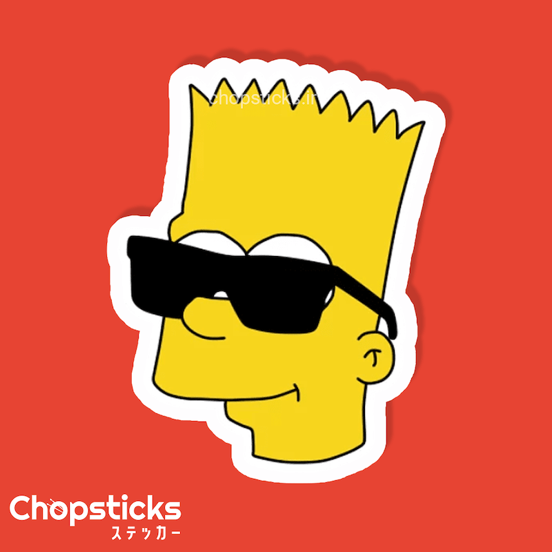 استیکر bart simpson