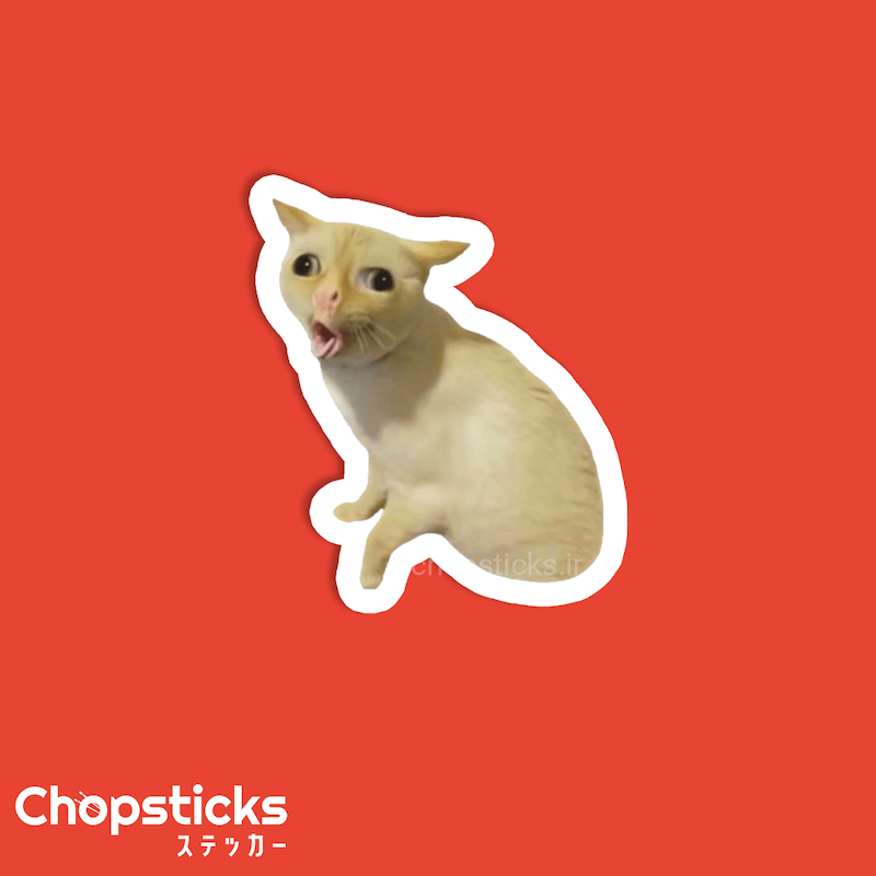 استیکر stupid cat