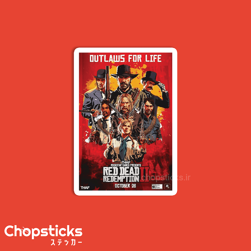 استیکر red dead redemption 2