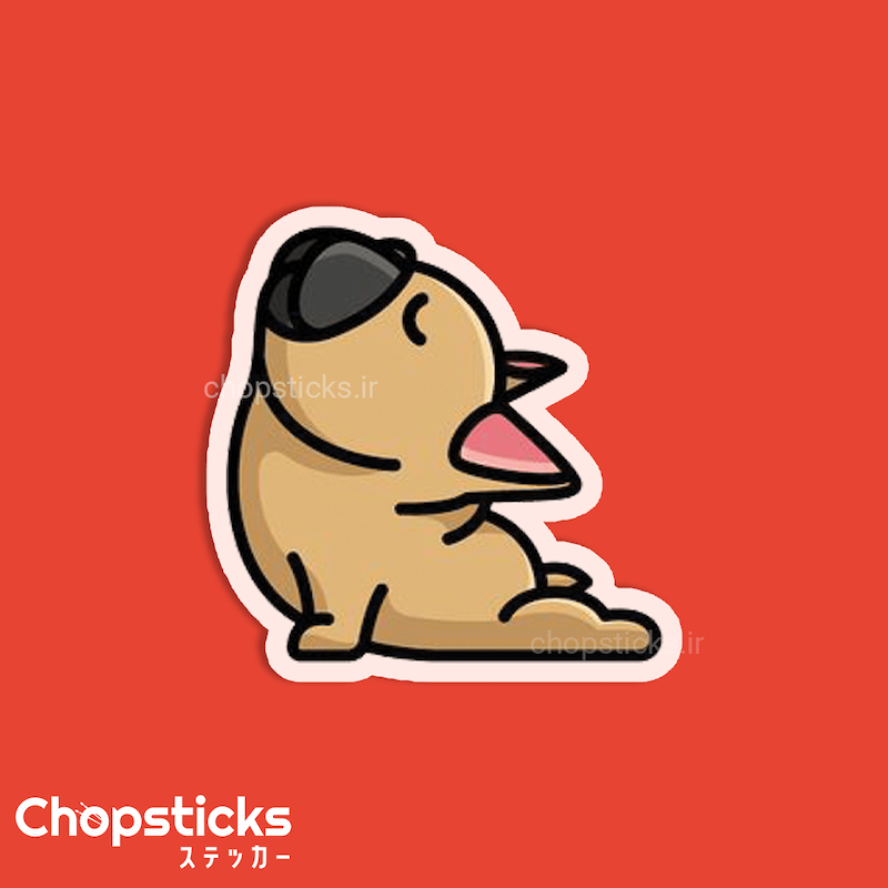 استیکر yogi dog