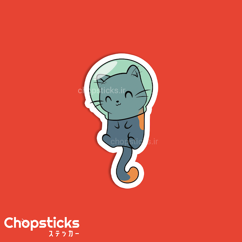 استیکر space cat