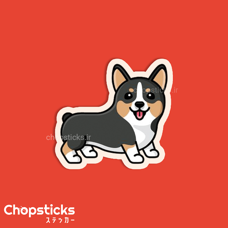 استیکر cute dog