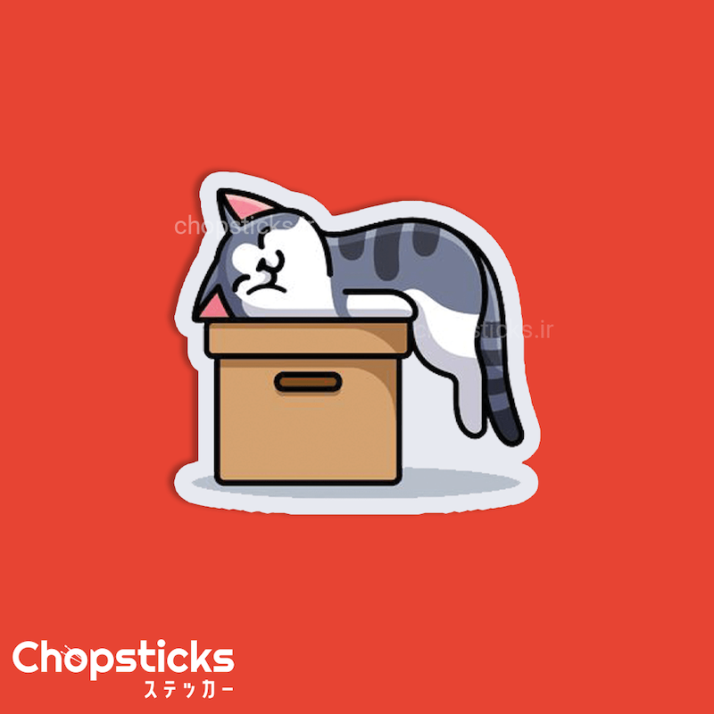 استیکر cat box