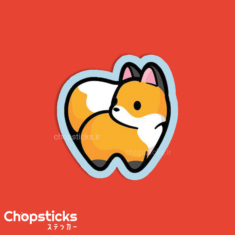 استیکر fatty fox