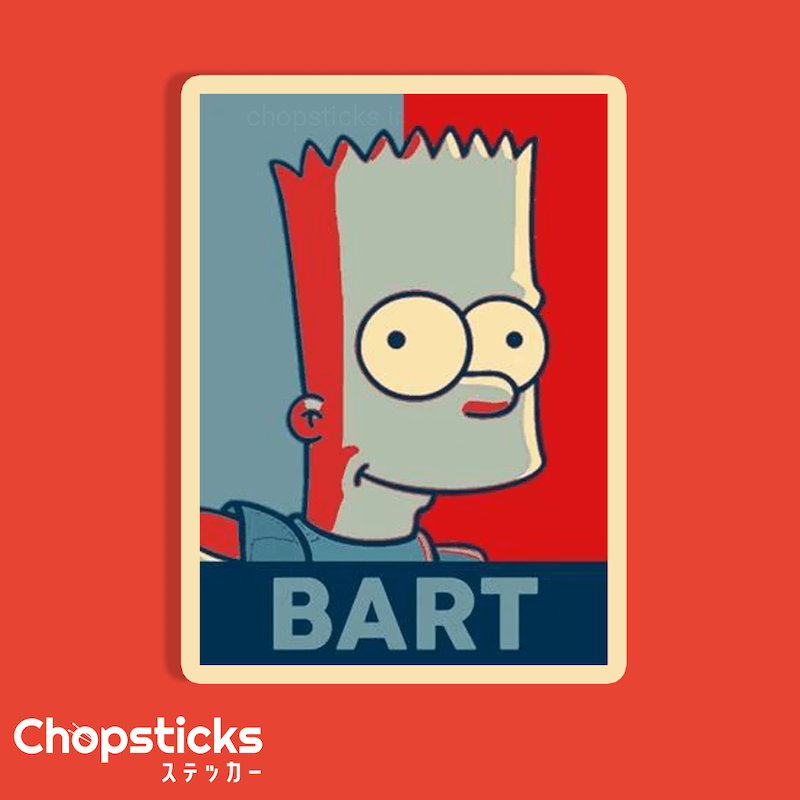 استیکر Bart Simpson