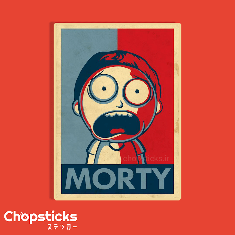 استیکر rick and morty