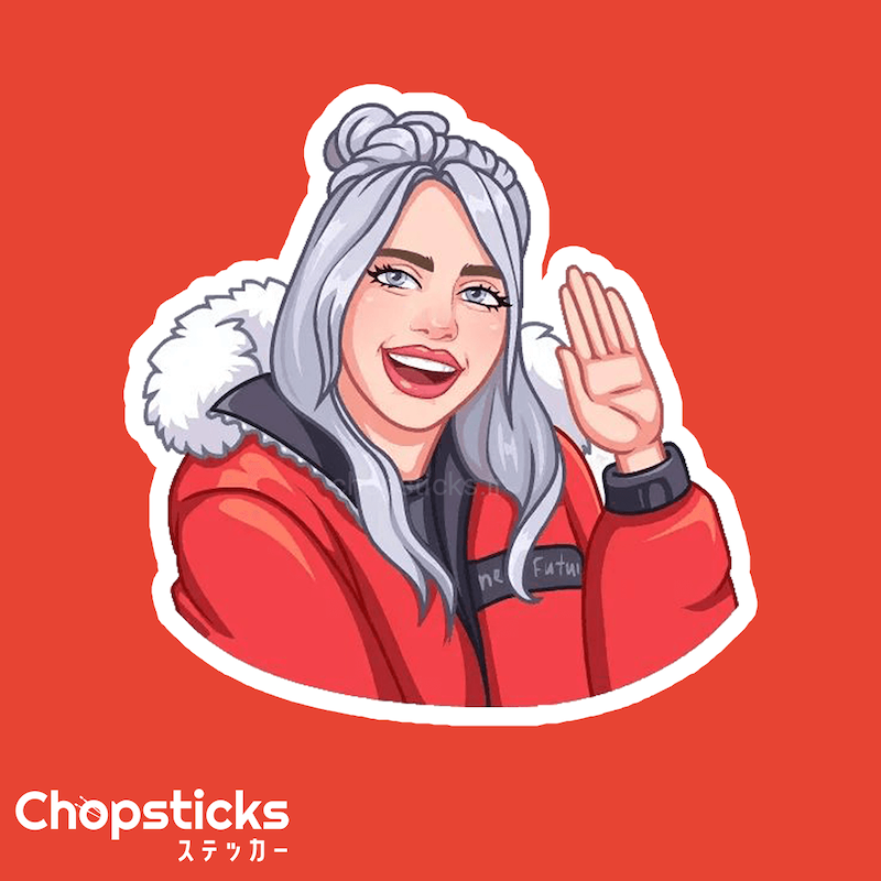 استیکر billie eilish
