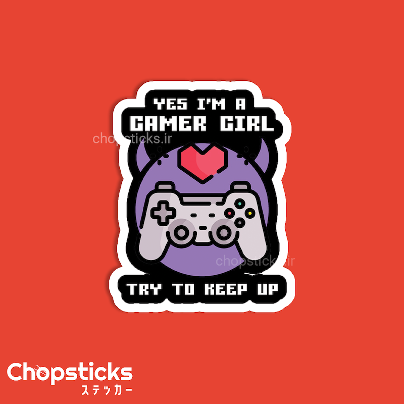 استیکر girl gamer