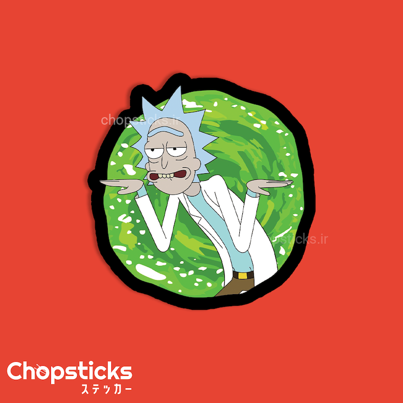 استیکر rick & morty