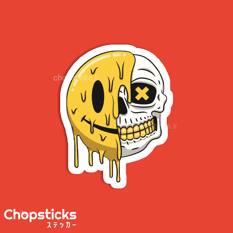 استیکر melting emoji