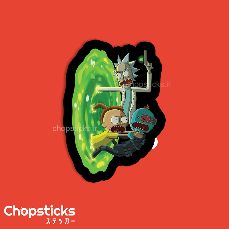استیکر rick & morty