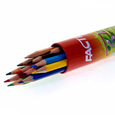 مداد رنگی 12 رنگ لوله ای فکتیس